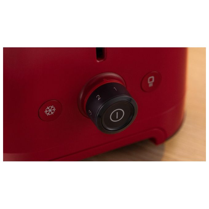 Bosch TAT3M124 MyMoment Tostapane Compatto 2 Fette 950 W con Funzione Scongelamento e Riscaldamento colore Rosso