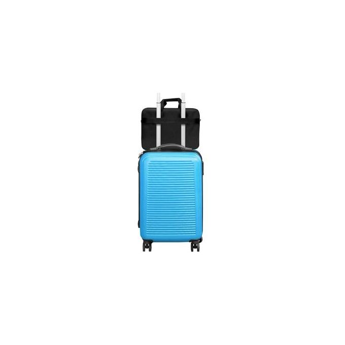 Atlantis P004-K265-A0-17 Borsa per Notebook Valigetta 17'' Nylon Tracolla Sistema Trolley colore Nero