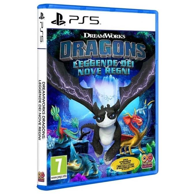 Bandai Namco 115770 Dreamworks Dragons: Leggende dei Nove Regni Videogioco per PS5 genere Azione Avventura lingue Italiano PEGI 7 colore Nero