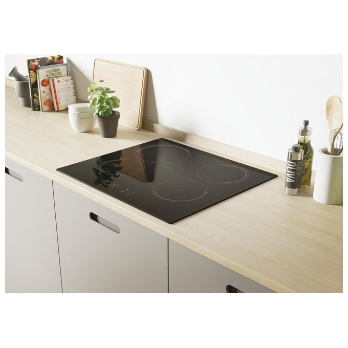 Candy KRCDJ642 Idea Piano cottura a induzione 59 cm 4 zone cottura Touch Booster Power Management colore Nero