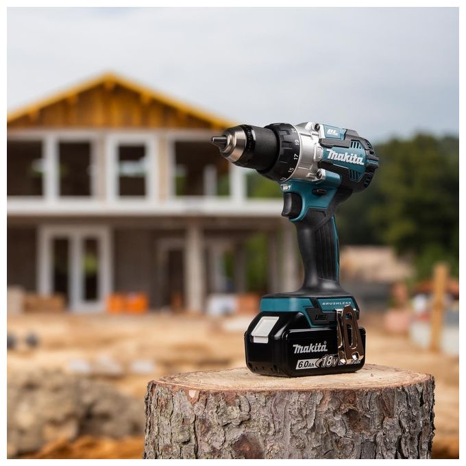 Makita DHP489RTJ LXT Trapano Avvitatore con Percussione Brushless 18V 110Nm 1800 rpm colore Nero Blu