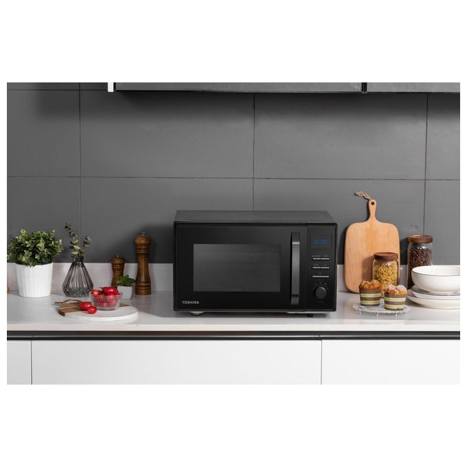 Toshiba MW2-AC25TF(BK) Forno a microonde Combinato 25 L 900 W Grill 1100 W Convezione 10 Programmi colore Nero