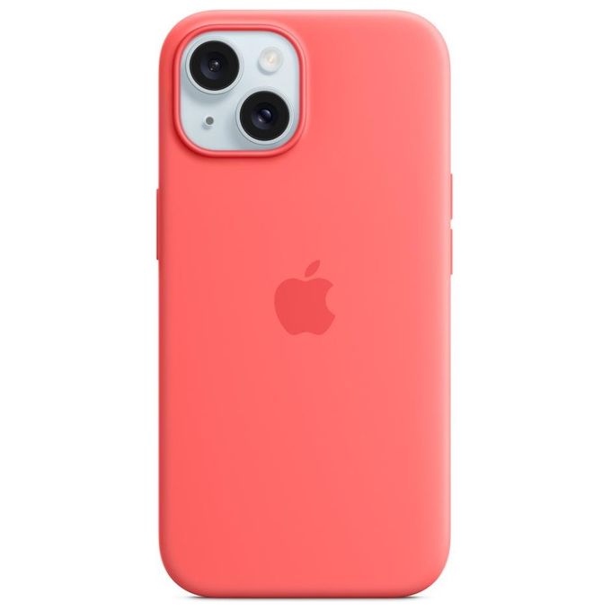 Apple MT0V3ZM-A Custodia MagSafe in Silicone per iPhone 15 colore Guava
