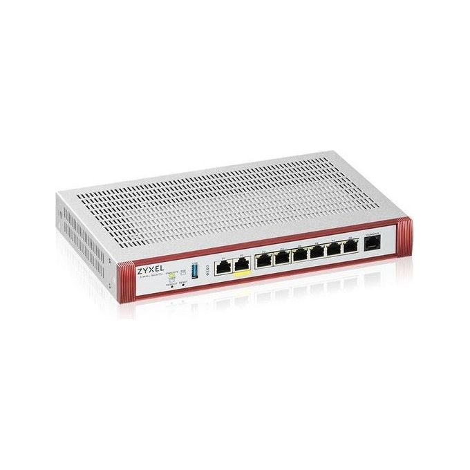 ZYXEL USGFLEX200HP ZyWALL Firewall di Sicurezza 5 Gbit-s Throughput 8 Porte LAN RJ-45 1 Porta USB 2.0 PoE+ Gestione Cloud Nebula colore Nero