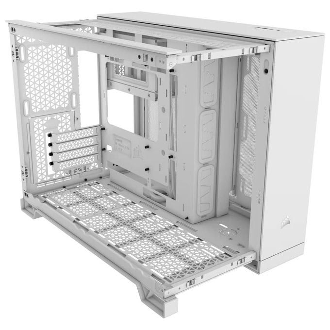 Corsair CC-9011264-WW 2500D AIRFLOW Case per PC Midi Tower Fattore di forma ATX Vetro temperato Supporto radiatore 360 mm colore Bianco