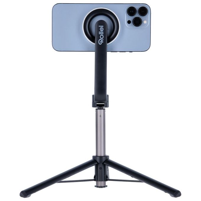 Rollei 23065 Treppiede per Smartphone con Supporto Magnetico MagSafe e Telecomando Bluetooth colore Nero