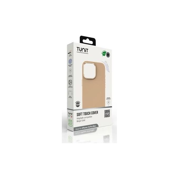 Tunit Clear Cover per iPhone 16 Pro Max Soft Touch in Silicone con MagSafe