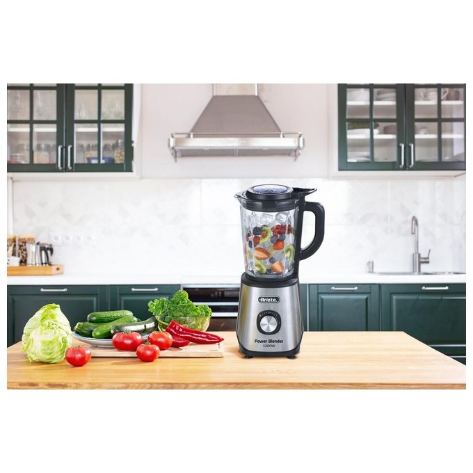 Ariete 579 Power Blender Frullatore da tavolo 1200W 4 lame acciaio inox 1,5L 2 velocita' funzione Pulse colore Nero