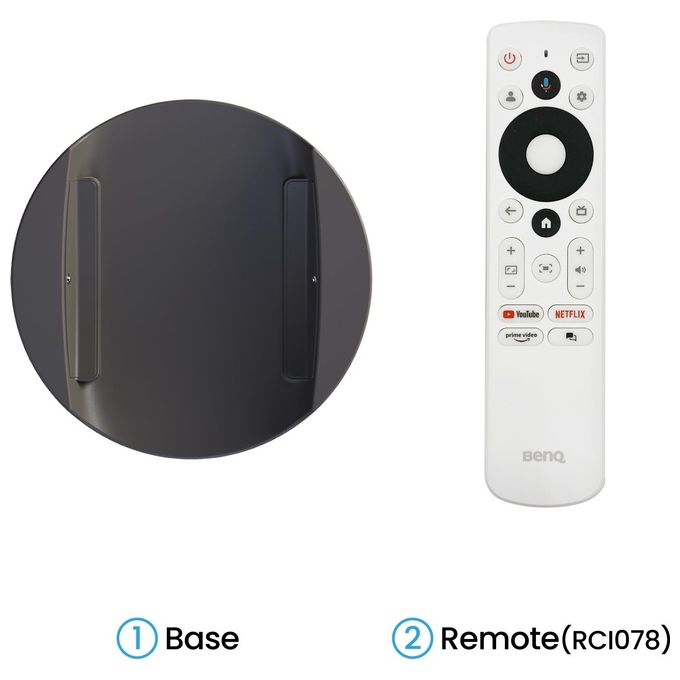 BenQ GV50 Videoproiettore Portatile DLP 1080p 500 ANSI lumen Laser Google TV Autofocus Bluetooth 18W colore Bianco