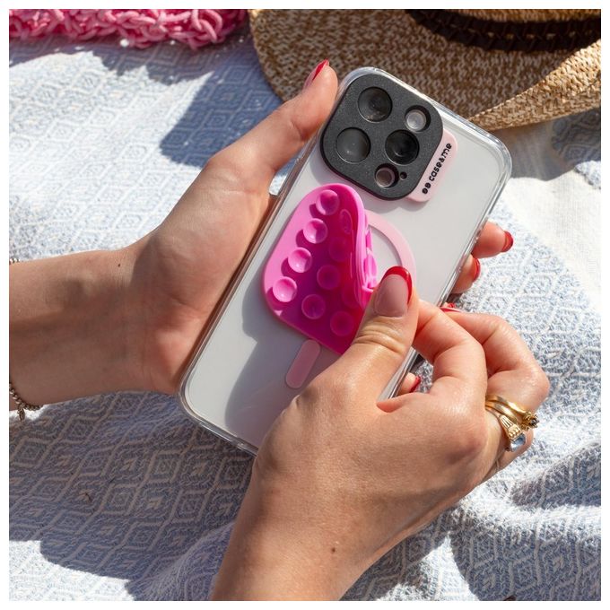 Sbs Supporto per Smartphone Suction Cup Holder Rosa