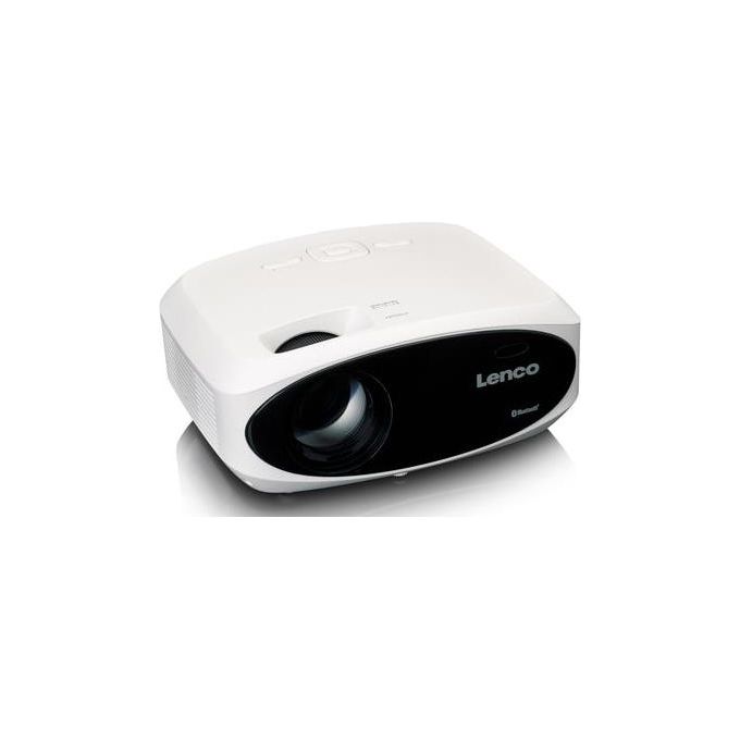 Lenco LPJ-900WH Proiettore Full HD LCD con Risoluzione 1920x1080 e Bluetooth 5.0 colore Bianco