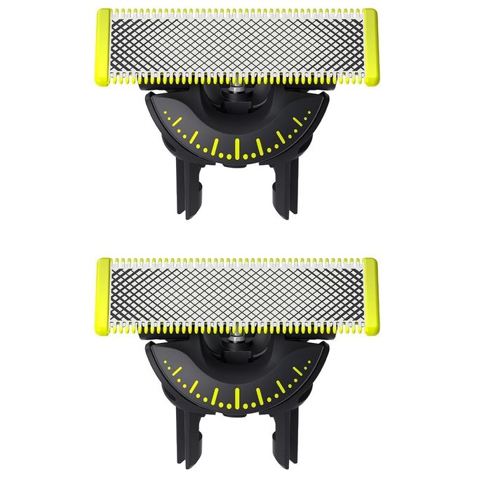 Philips QP420-50 OneBlade 360 Testina di Ricambio Rasoio 2 Lame Acciaio Inossidabile colore Argento