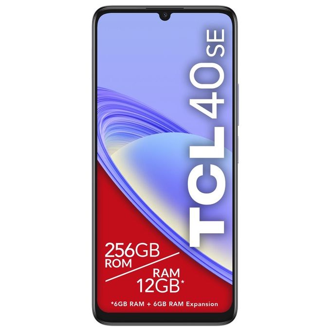 TCL 40SE Smartphone 6GB 256GB Display 6.75'' Dual SIM 4G Android 13 colore Dark Gray