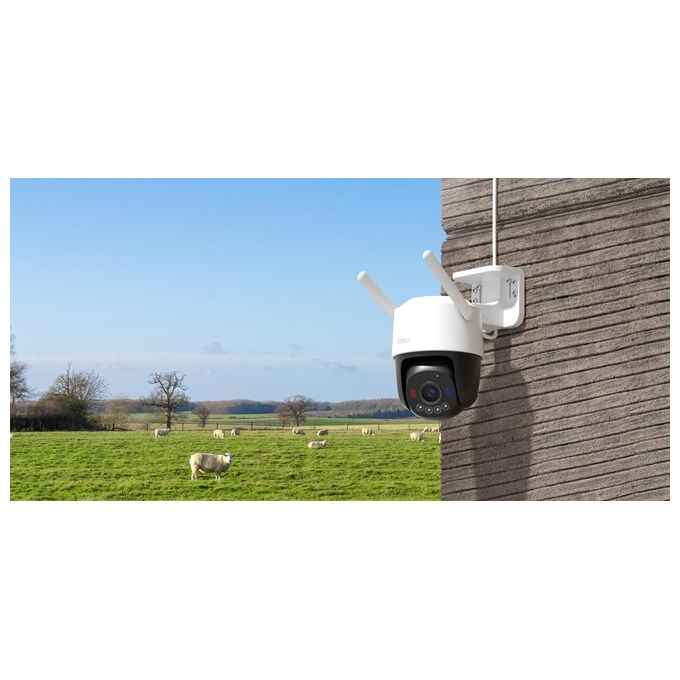 Imou IPC-K7FP-3H0TE-EU Cruiser SC Telecamera IP PTZ 4G 3MP 2K Full Color Wi-Fi 6 IP66 visione notturna 30m sirena 110 dB colore Bianco