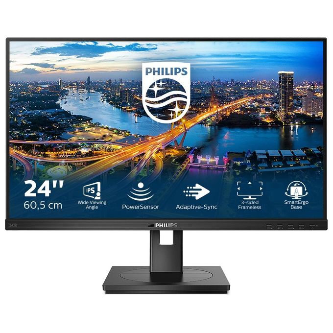 Philips Monitor 23.8'' LED IPS B Line 242B1-00 1920x1080 Full HD Tempo di Risposta 4 ms