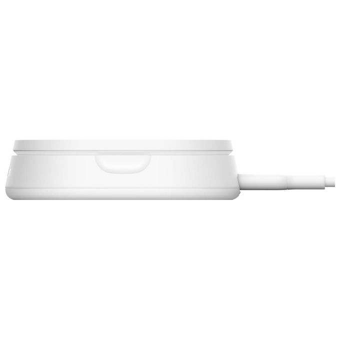 Belkin WIA008BTWH BoostCharge Pro Supporto di Ricarica Magnetico Convertibile 15 W Qi2 Compatibile con MagSafe colore Bianco