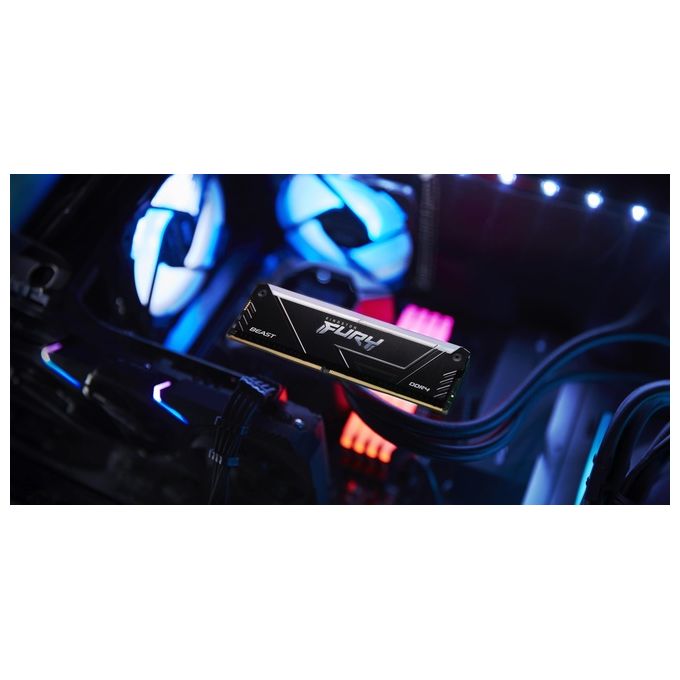 Kingston Technology KF436C17BB2A-8 FURY Beast Modulo Memoria 8 GB DDR4 3600 MT-s CL17 RGB colore Nero