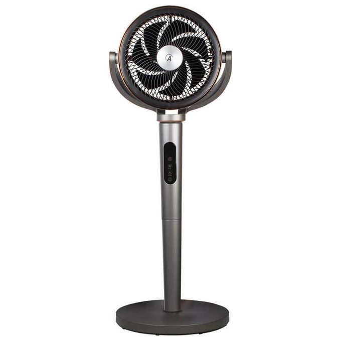 Ardes AR5CIR02 Lumia Circolatore d'aria a Piantana 12 Velocita' 1884 m³-h Oscillazione 3D Telecomando Ionizzatore Luce LED colore Grigio