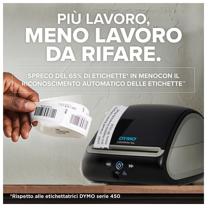 Dymo 2112725 LabelWriter 5XL Stampante di Etichette Termica Diretta 300x300 dpi 53 etichette-min USB colore Nero