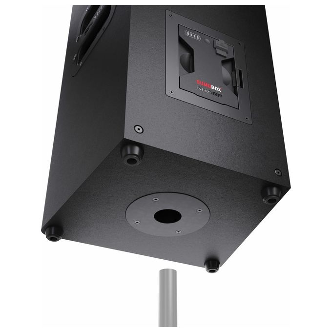 Sharp CP-LS100 SumoBox Altoparlante Portatile 120 W RMS 105 dB Bluetooth 5.0 Batteria 10 Ore colore Nero