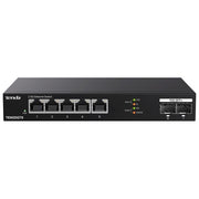 Tenda TEM2007X Switch Ethernet 2.5G 5 porte RJ45 2.5 Gbps 2 porte SFP+ 10 Gbps Plug and Play senza ventola colore Nero