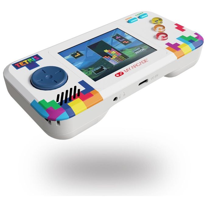 My Arcade DGUNL-7028 Tetris Pocket Player Pro Console da Gioco Portatile Schermo 2.75'' Alimentazione USB-C e Batterie AA colore Multicolore