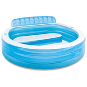 Intex Swim Center Family Lounge Pool Rotonda 229 x 218 x 76 cm per bambini dai 3 anni in su