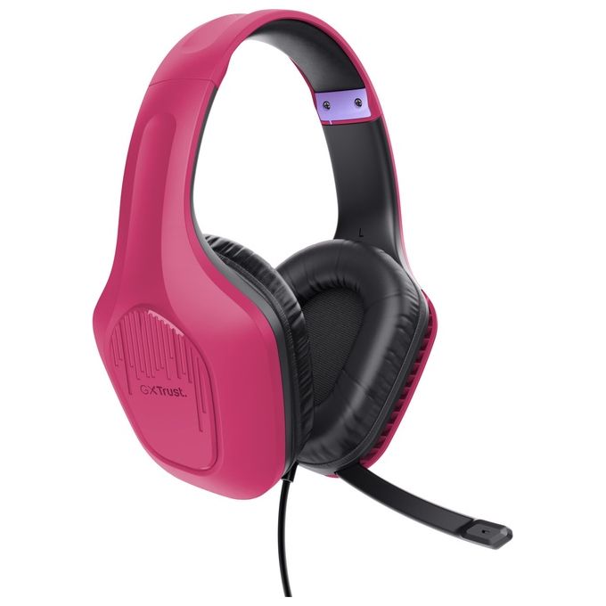Trust GXT 415P Zirox Cuffie da Gaming Leggere Rosa