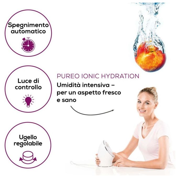 Beurer Sauna per il Viso Pureo Ionic Hydration agli Ioni FC 72