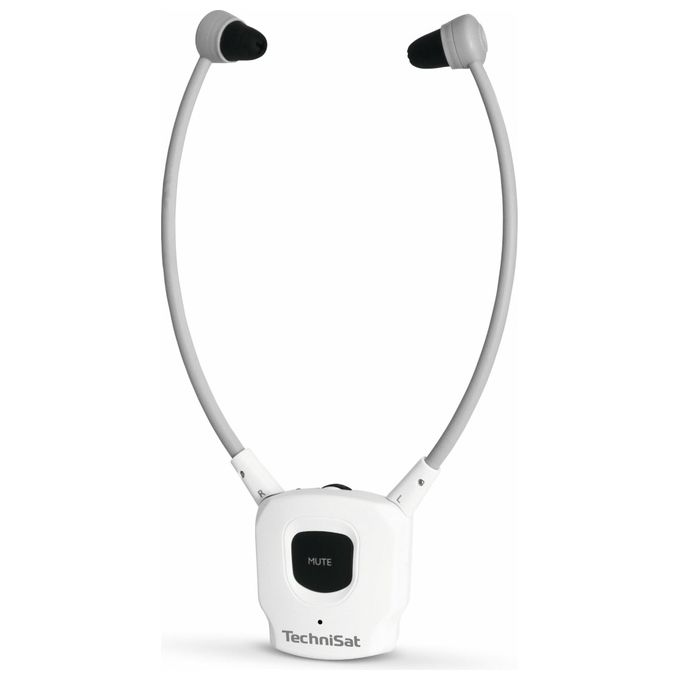 TechniSat 0000-9130 StereoMan ISI 3 Auricolari Wireless In-Ear con Bluetooth e Jack 3.5 mm colore Bianco