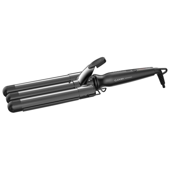GA.MA ITALY PROFESSIONAL PC5006 SALON CURL Arricciacapelli Triferro 95 W Display LED Temperatura Regolabile 5 Livelli 140 220 C Cavo Girevole 3 m colore Nero e Argento