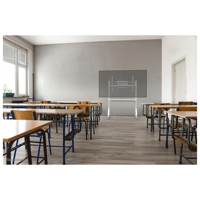 Neomounts FL50-525WH1 Move Go Carrello TV da Pavimento 55'' 86'' 76 Kg VESA 900x600 mm certificazione TÜV colore Bianco