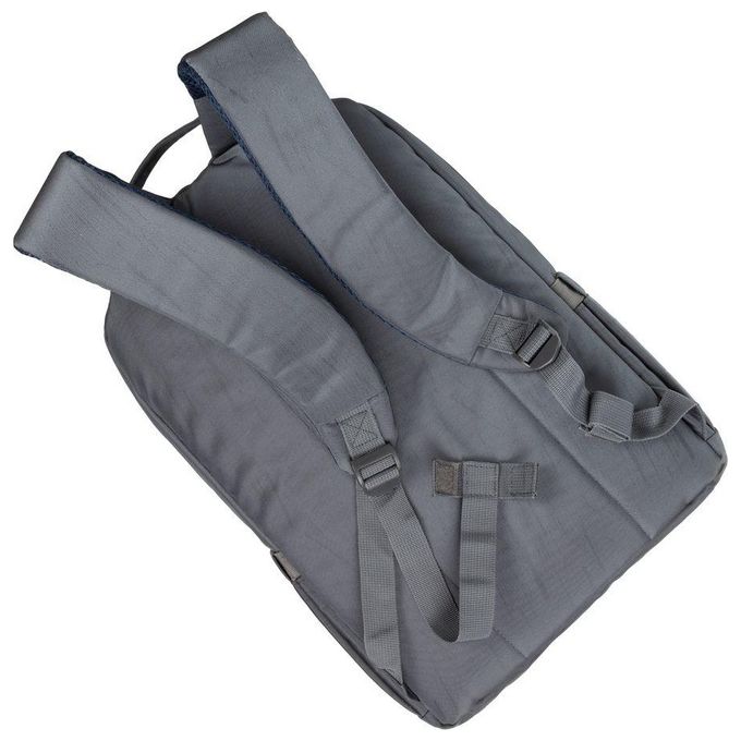 Rivacase 7561 Alpendorf Zaino per Laptop 16'' Scomparto Imbottito Tasche Organizzate Materiale Riciclato RPET colore Grigio