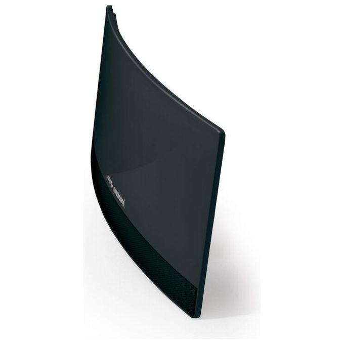 Meliconi AT55 R1 USB Antenna TV da interno amplificata DVB-T2 HEVC DAB+ portata 30000 m colore Nero