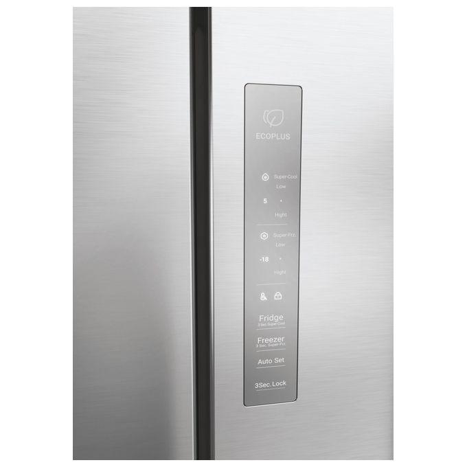 Haier HCR3818EWMM Cube 83 Frigorifero 4 Porte 463 L 181 cm Classe E 35 dB No Frost Dispenser Acqua colore Platino