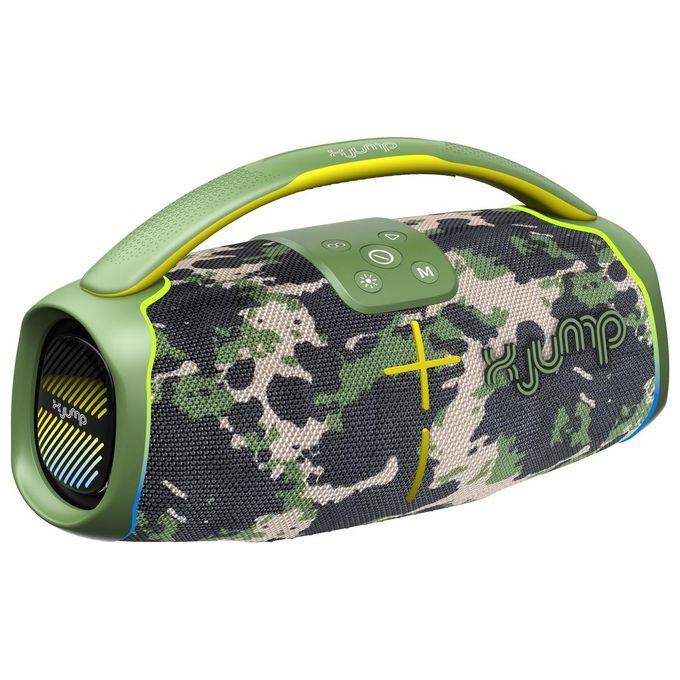 X JUMP 0XJ15003 XJ 150 Altoparlante portatile stereo 60 W Bluetooth IPX5 MicroSD USB Type-C colore Verde