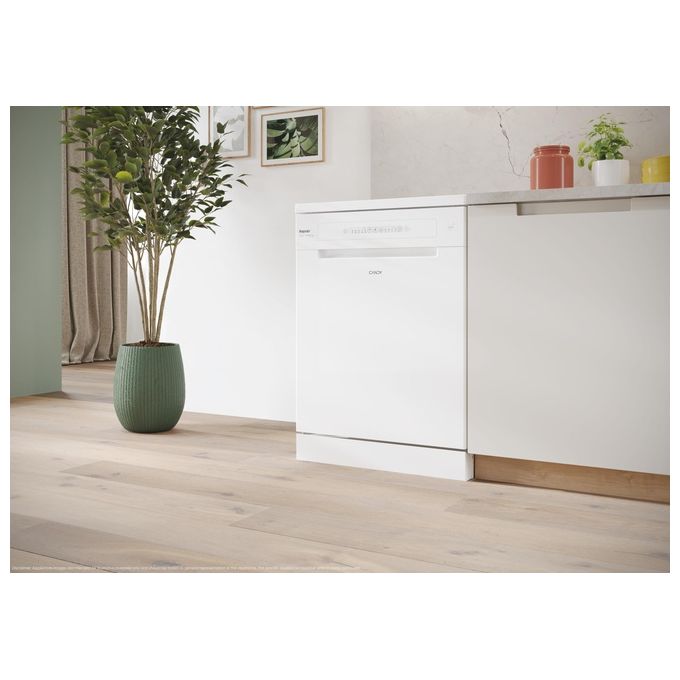 Candy CF 3E9E0W Rapidó Lavastoviglie Libera Installazione 13 coperti Classe E Motore Inverter Ciclo Rapido 49 min (85x60x60 cm) colore Bianco