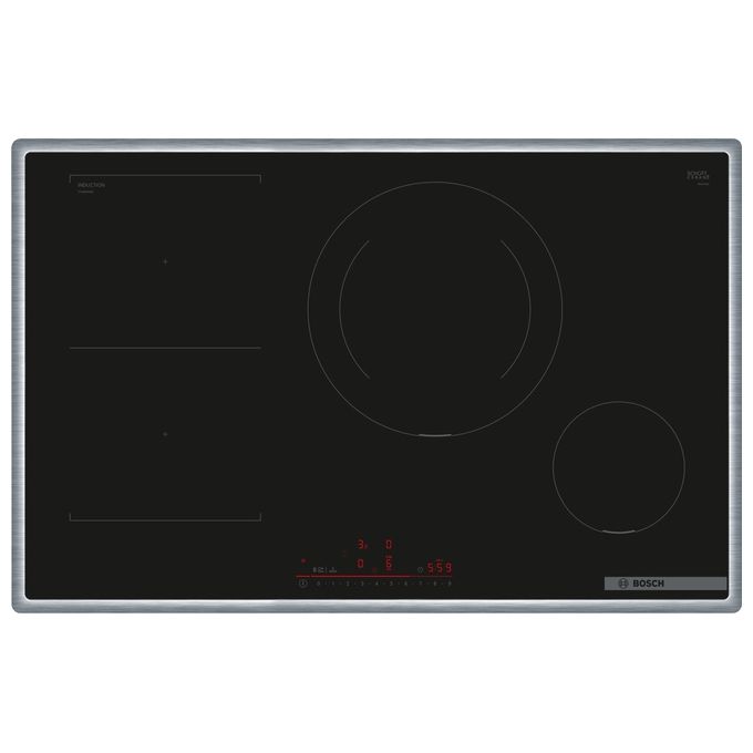 Bosch PVS845HB1E Serie 6 Piano cottura a induzione 80 cm 4 zone CombInduction DirectSelect Home Connect colore Nero