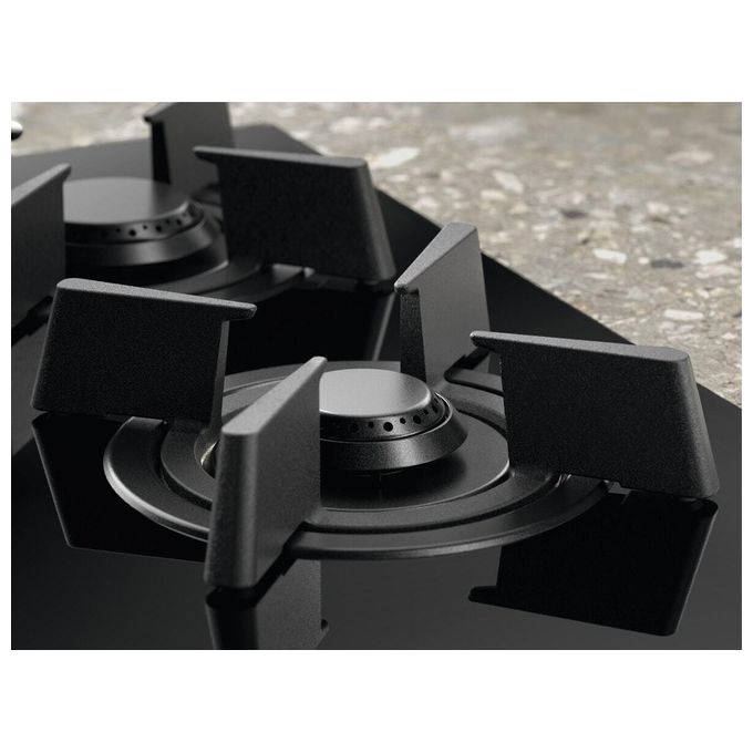 Electrolux KGG643753K Serie 800 Piano cottura Gas 60 cm 4 fuochi FlameLight Hob2Hood StepPower colore Nero