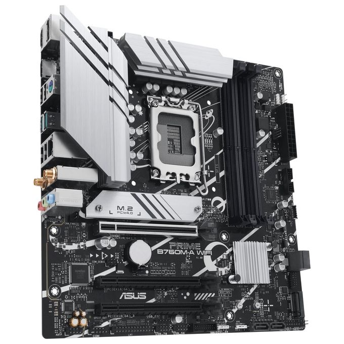 Asus PRIME B760M-A WIFI Scheda Madre micro ATX Intel B760 LGA 1700 DDR5 128 GB WiFi 6 Bluetooth 5.2 2x M.2 PCIe 4.0 2.5Gb Ethernet