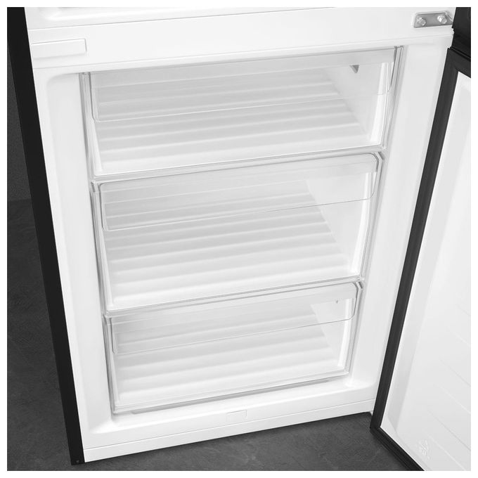 Smeg RC20KDND Frigorifero Combinato Libera Installazione 331 L 200 cm Classe D 35 dB Total No Frost Multiflow colore Nero
