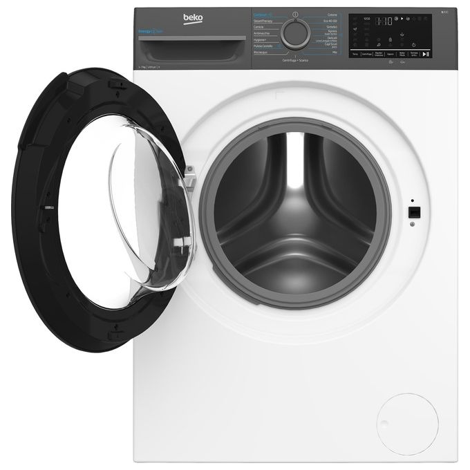 Beko BMEUWSU4721A EnergySpin Lavatrice Frontale Slim 7 Kg 1200 rpm Classe A SteamCure Inverter (85x60x50 cm) colore Bianco