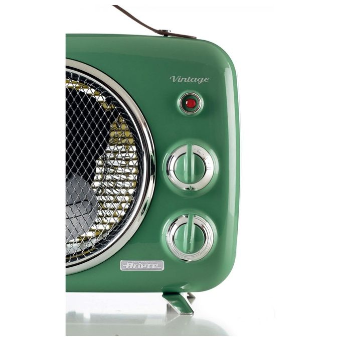 Ariete 0808 Vintage Termoventilatore Freddo e Caldo 2000W Termostato Regolabile 2 Velocita' colore Verde
