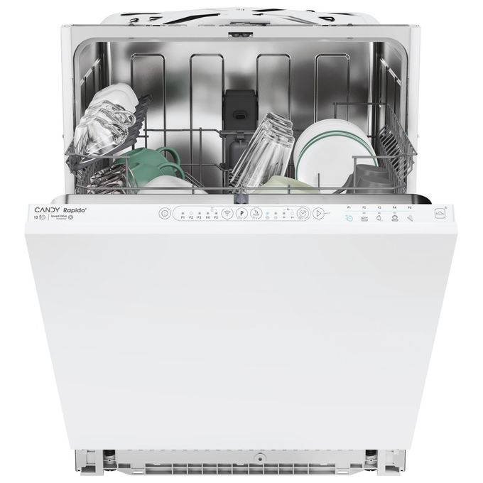 Candy CIP 3E7L0W Rapido' Lavastoviglie Incasso 13 coperti Classe E 47 dB Inverter Wi-Fi (82x60x56 cm) colore Bianco