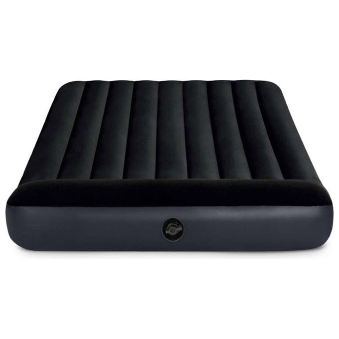 Intex 64142 Dura-Beam Materasso Gonfiabile Piazza e Mezza Fiber-Tech Cuscino Integrato 137x191x25 cm colore Blu scuro