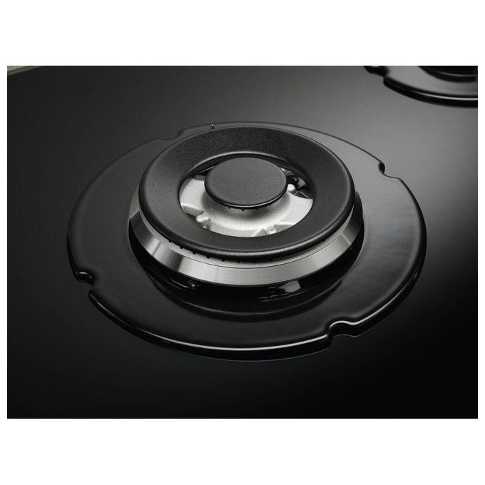 Electrolux EGG75372K Serie 600 Piano cottura gas 75 cm 5 fuochi Gas on Glass StepPower comandi frontali colore Nero