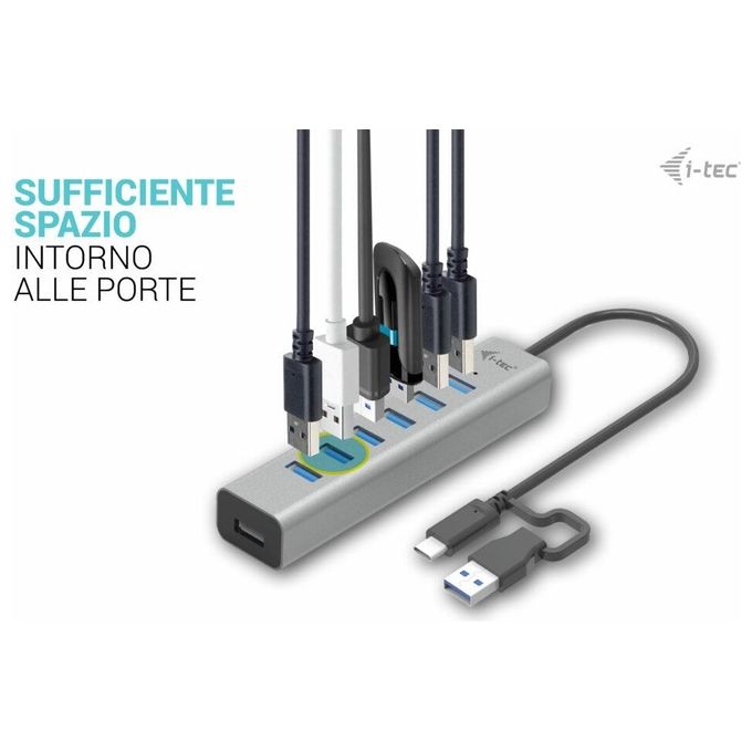 I-tec Usb-c Charging Metal Hub 7 Porte
