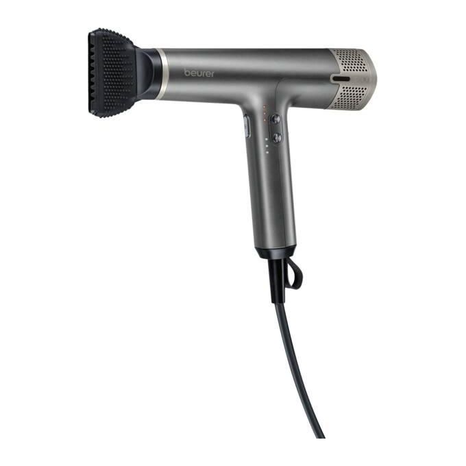 Beurer HC2RGLAMOURPLUS Glamour Plus Asciugacapelli 1700W Ioni 3 velocita' 4 temperature con Diffusore colore Grigio