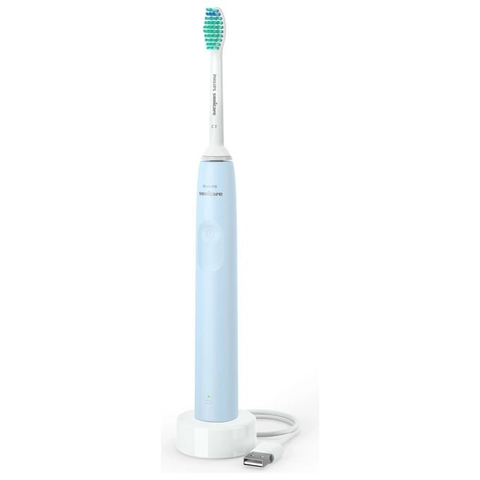 Philips HX3651-12 Sonicare Serie 2100 Spazzolino elettrico Sonico 1 modalita' SmarTimer autonomia 14 giorni colore Blu