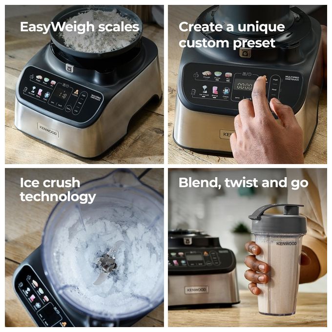 Kenwood FDM73.850SS Robot da Cucina Multifunzione Capacita' 3 Litri 8 Velocita' Potenza 1000 Watt colore Inox